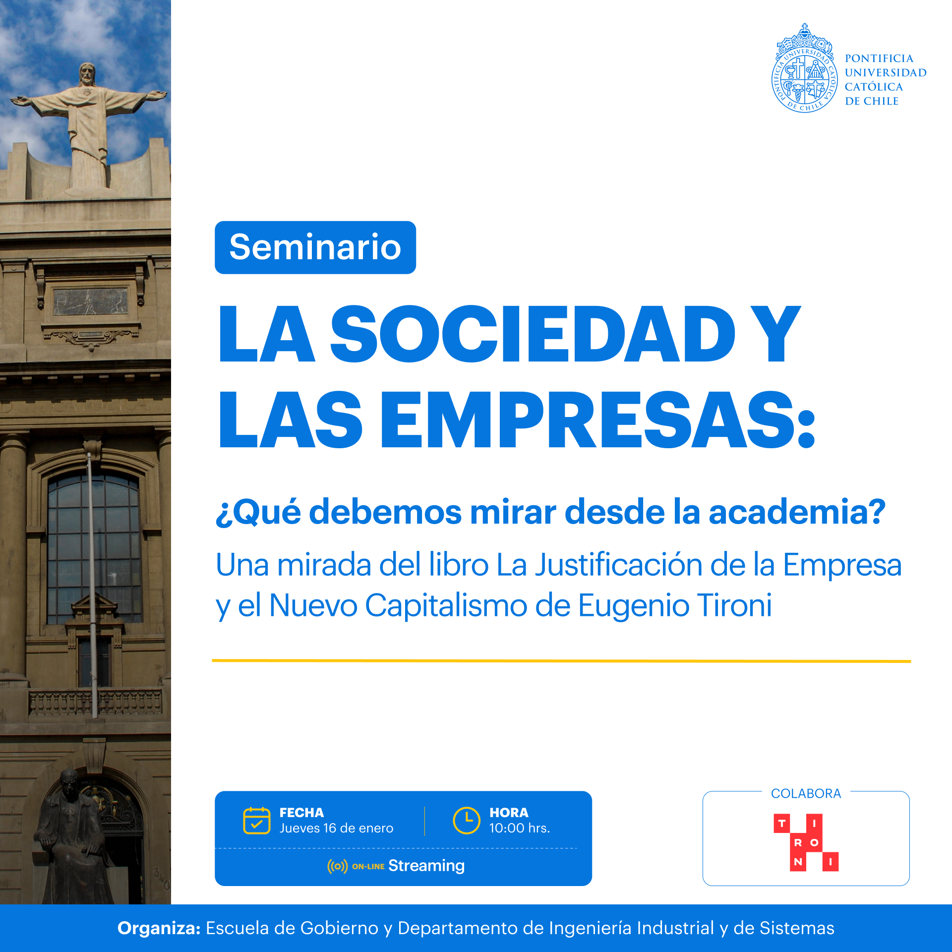 Seminario La sociedad y las empresas: ¿Qué debemos mirar desde la academia?